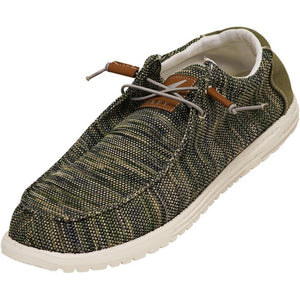 Olive Multi Slip-On Boat Shoes