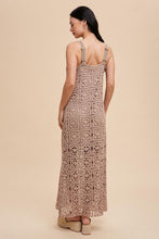 Mushroom Cotton Crochet Maxi Tank Dress