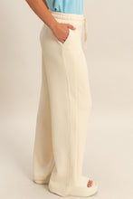 Alpaca Elastic Waist Wide-leg Pants