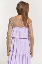 Lavender Tiered Flowing Tube Top And Skirt Tube Maxi Dress