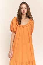 Pumkin Spice Open Back U Neck Maxi Dress