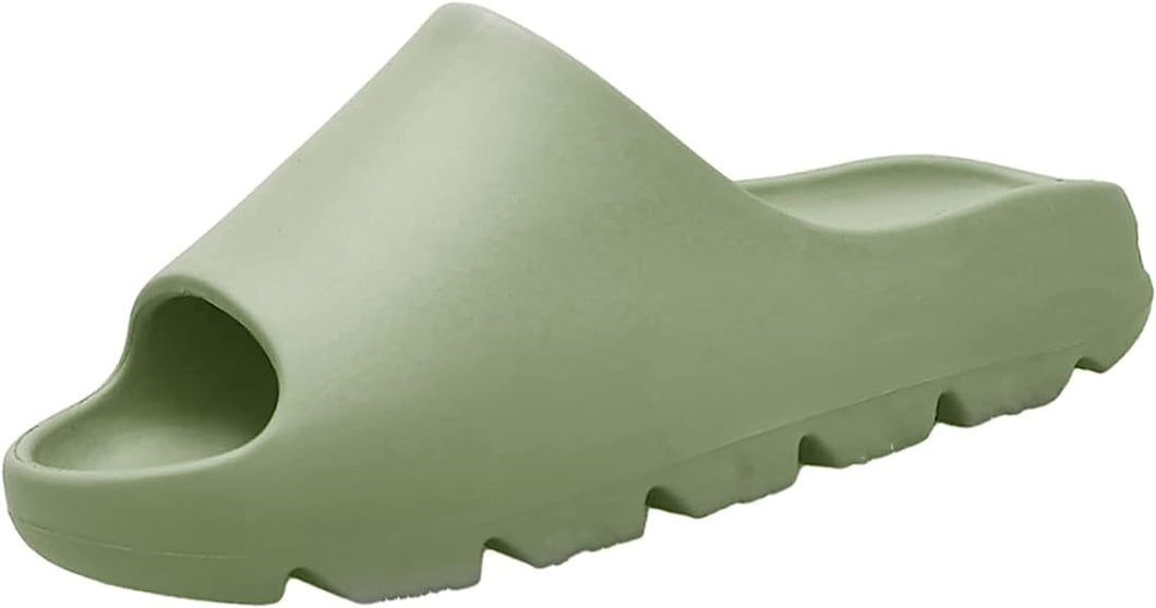 Dark Green Nature Breeze Men'S Thick Sole Slipon Sandals