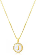Circle Shaped Alphabet Necklace