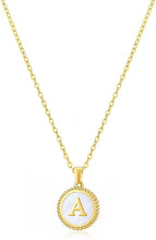 Circle Shaped Alphabet Necklace