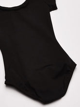 Black Girls' Cap Sleeve Leotard