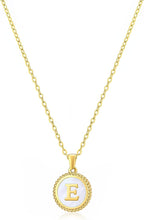 Circle Shaped Alphabet Necklace