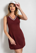Red Merlot Butter Tennis Dress