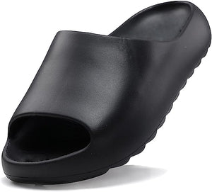 Black Nature Breeze Men'S Thick Sole Slipon Sandals