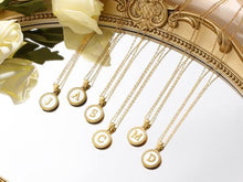 Circle Shaped Alphabet Necklace