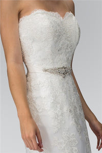 Ivory Sweetheart Lace Bridal Gown