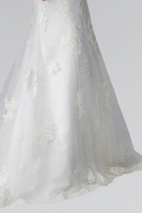 Ivory Sweetheart Lace Bridal Gown