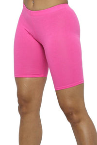 Solid Biker Shorts
