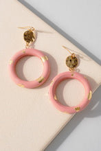 Donut Wood Hoop Earrings