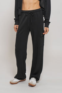 Black Accent Cargo Sweatpants