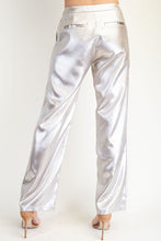 Silver Foiled Crepe Pants