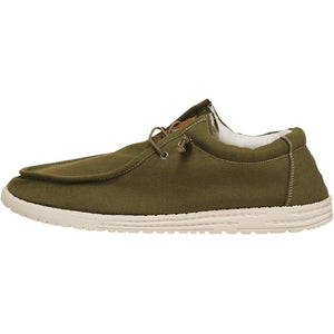 Olive Slip-On Boat Shoes