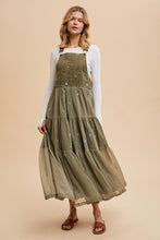 Olive All Over Embroidered Skirtall
