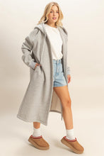 H.Grey Fleece French Terry Hood Coat