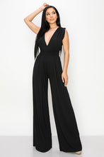 Black The Patricia Super Soft Deep V Wide-Leg Jumpsuit