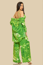 Green Combo Combo Kasey 3 Piece Tie Dye Pant Set