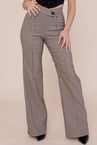 Brown/Combo Pants Hailey Plaid Combo Pant