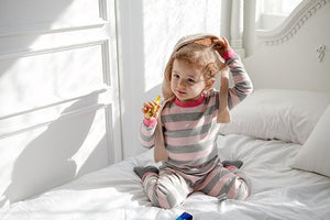 Pinkgrey Kids Colorful Striped Pajamas Set