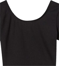 Black Girls' Cap Sleeve Leotard