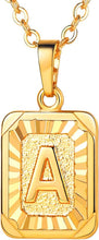 Square Alphabet Necklace
