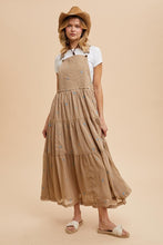 Khaki All Over Embroidered Skirtall