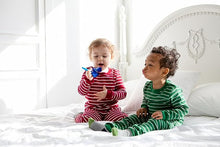 Green Kids Colorful Striped Pajamas Set