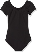 Black Girls' Cap Sleeve Leotard