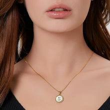 Circle Shaped Alphabet Necklace