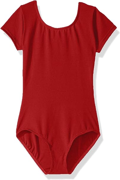 Red Girls' Cap Sleeve Leotard