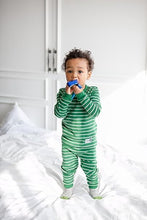 Green Kids Colorful Striped Pajamas Set