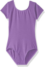 Purple Girls' Cap Sleeve Leotard