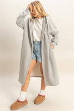 H.Grey Fleece French Terry Hood Coat