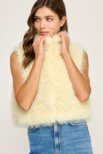 Butter Yellow Cloudy Fur Vest