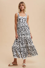 Creme Floral Print Maxi Dress