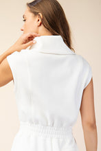 Cream Modal Scuba Luxe Sleeveless Romper