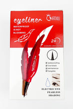 Black Feather Pattern Water Proof Eyeliner/2 Pcs