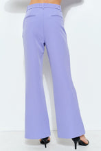 Lavender High-waisted Flared Tailored Pants