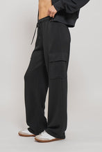 Black Accent Cargo Sweatpants