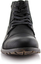 Black Mens Casual Work Lace Up Classic Motorcycle Combat Boots