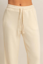 Alpaca Elastic Waist Wide-leg Pants