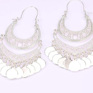 Silver Filigree Cast Dangle Earrings