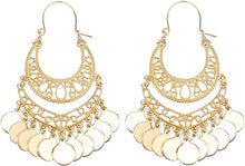 Gold Filigree Cast Dangle Earrings