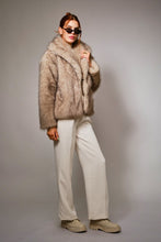 Tan Two Tone Faux Fur Jacket