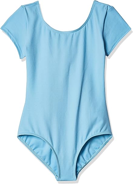 Light Blue Girls' Cap Sleeve Leotard