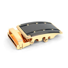 Mens Genuine Leather Sliding Buckle Belt