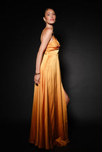 Mango Textured Satin Twist-front Maxi Dress
